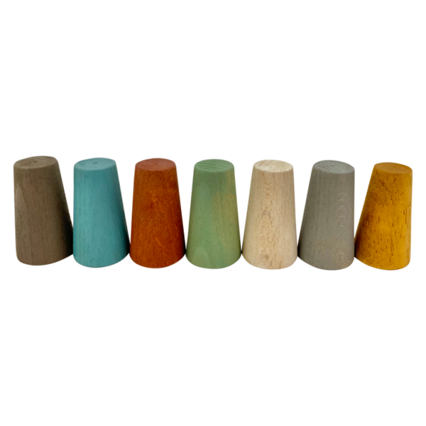 Papoose Toys Papoose Toys Mini Earth Cones 7pc