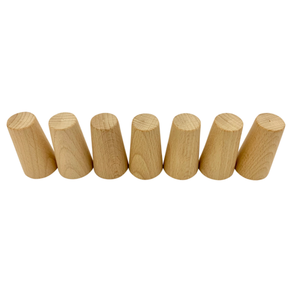 Papoose Toys Papoose Toys Mini Natural Cones 7pc