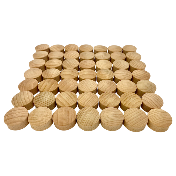 Papoose Toys Mini Natural Convex/49 Stück
