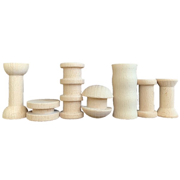 Papoose Toys Mini-Naturspielzeug-Set/49-teilig