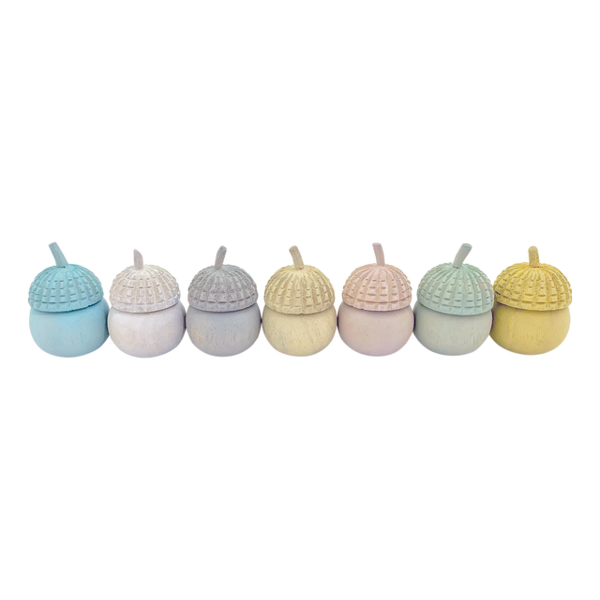 Papoose Toys Papoose Toys Mini Pastel Acorn Pots 7pc