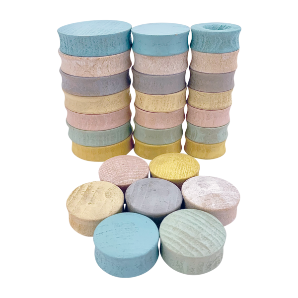 Papoose Toys Papoose Toys Mini Pastel Rounds 28pc
