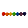 Papoose Toys Papoose Toys Mini Rainbow Acorn Balls 7pc