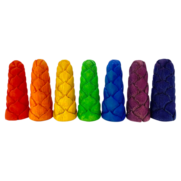 Papoose Toys Papoose Toys Mini Rainbow Flower Buds S 7pc
