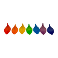 Papoose Toys Mini-Regenbogenblatt-Geschirr/7-teilig