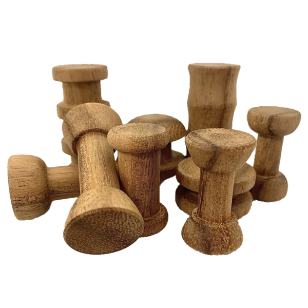 Papoose Toys Papoose Toys Mini WW Spool Set Java Teak 10