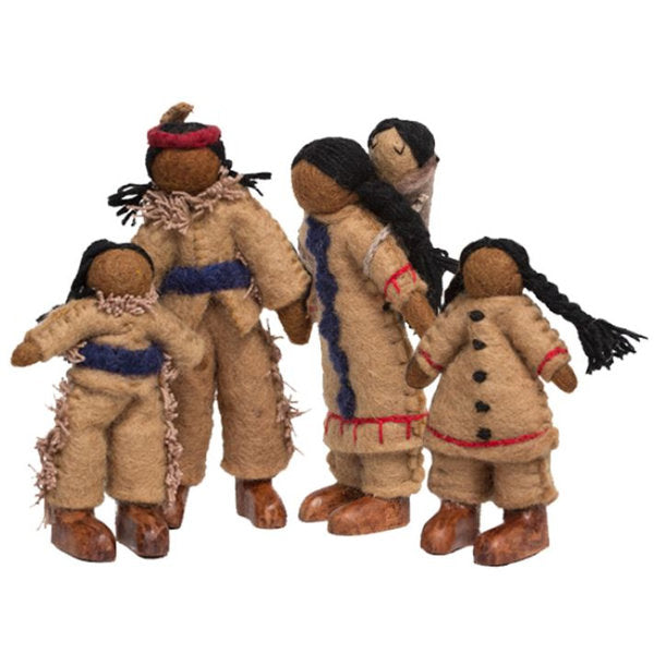 Papoose Toys Indianerfamilie/5-teilig