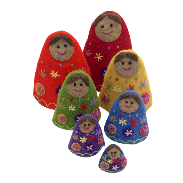 Papoose Toys Papoose Toys Rainbow Babushkas 7