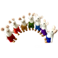 Papoose Toys Regenbogenmäuse/7-teilig