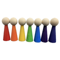 Papoose Toys Regenboogmenschen/7-tlg