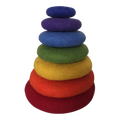 Papoose Toys Kurzes Regenbogen-Stapelset/7-teilig