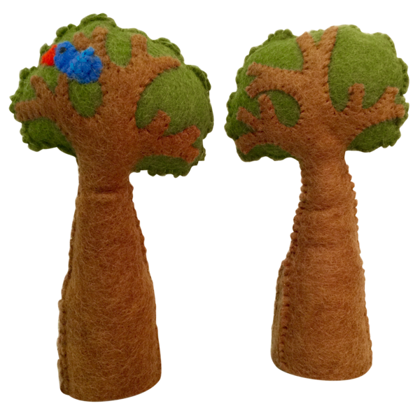 Papoose Toys Papoose Toys Tree + Bird 2pc