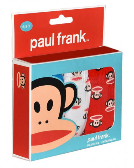 Paul Frank Unterwäsche Junior rot/blau/weiß 3-teilig Größe 9/10 Jahre