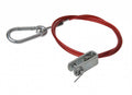 Proplus Breekkabel voor oplooprem 100 cm rood met gaffel
