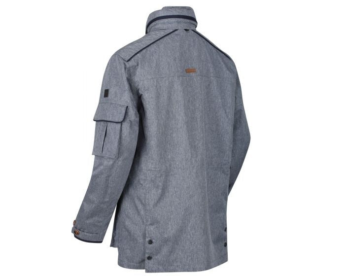 Regatta Elmore wasserdichte Outdoor-Jacke Jeansblau Größe M