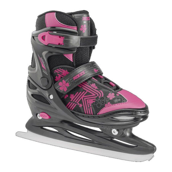 ROCES schicken ICE 3.0 Verstellbare Schlittschuhe Schwarz Pink Größe 34-37