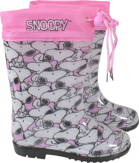 Peanuts Regenlaarzen Snoopy meisjes PVC roze wit maat 26-27