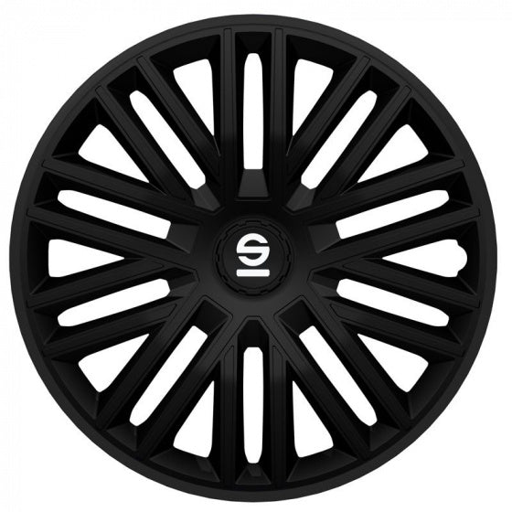 wieldoppen Bergamo 14 inch ABS zwart 4 stuks