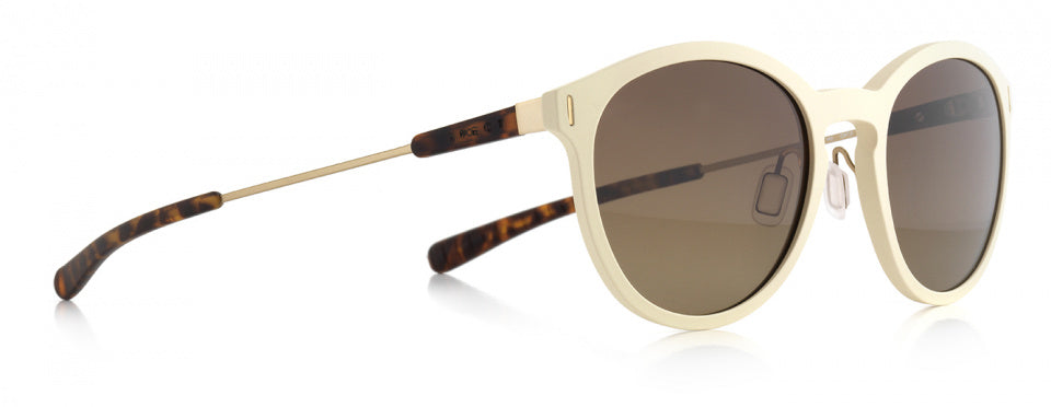 Sonnenbrillenblätter Unisex Panto Flamme Beige (004p)