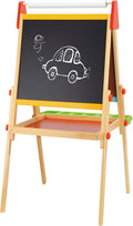 Tooky Toy 2-in-1 Lerntafel magnetisch/Kreidetafel 56 Teile