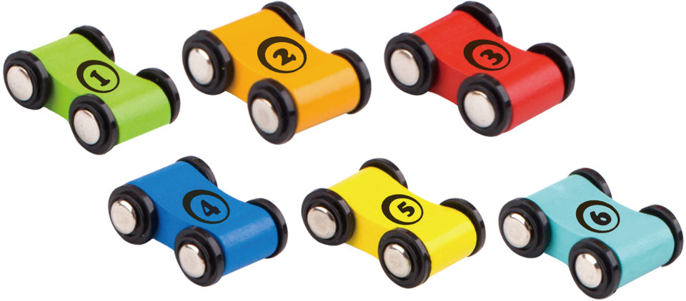 Tooky toy Houten Autobaan met Speelauto's 18 maanden 8-delig