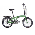 Onyx 20 Klapprad, 3 Geschwindigkeitsgetriebe. Khaki Matt. Aluminiumrahmen. Kante und Hinweis